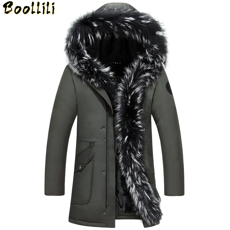 

Winter Boolili 2023 Down Jacket Men Coat Jacket with Fur Hood Removable Parka Men Coat Masculine Down Jacket Plus Size 4XL 5XL