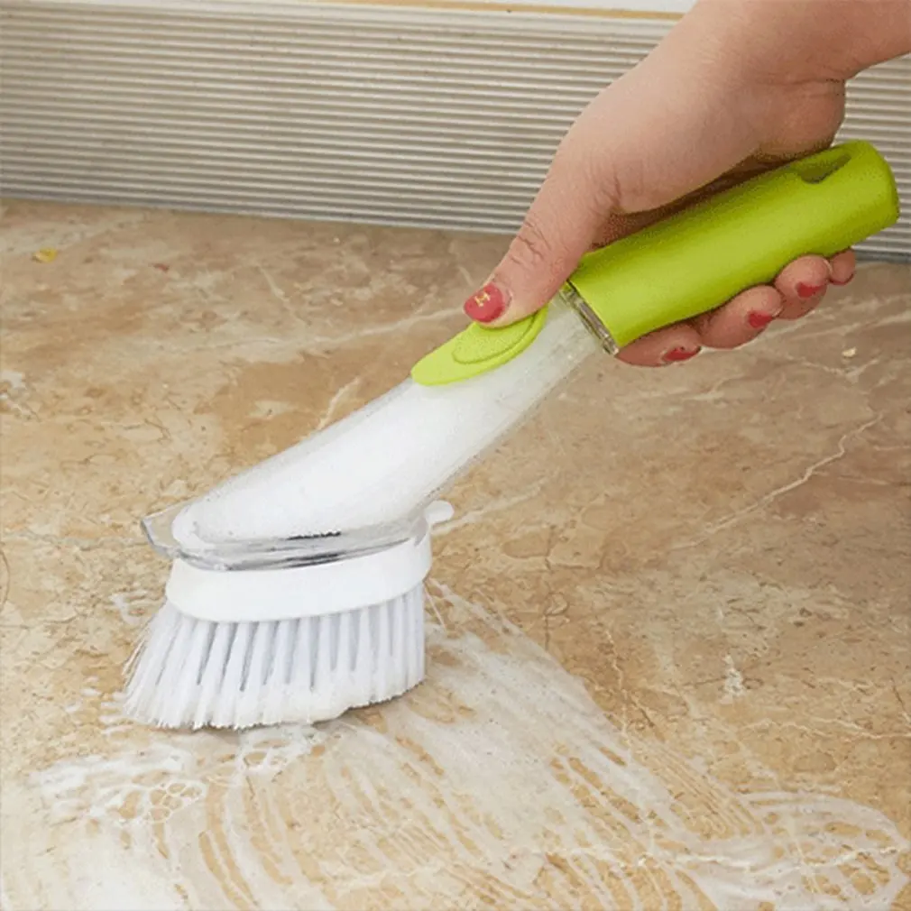 

Creative detachable handle Dosing Xiguo sponge brush, strong decontamination and dishes brush cleaning brush