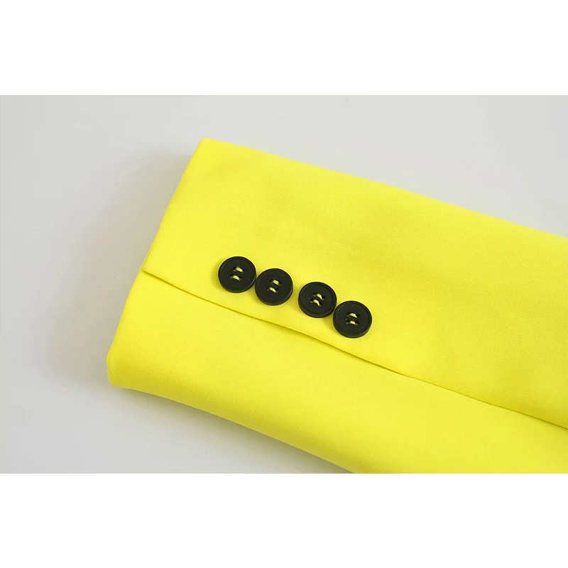 

WXWT Za Fashion Woman Solid Open Mouth Design Siamese Blazer Coat Vintage Long Sleeve Female High Street Outerwear Tops CD8159