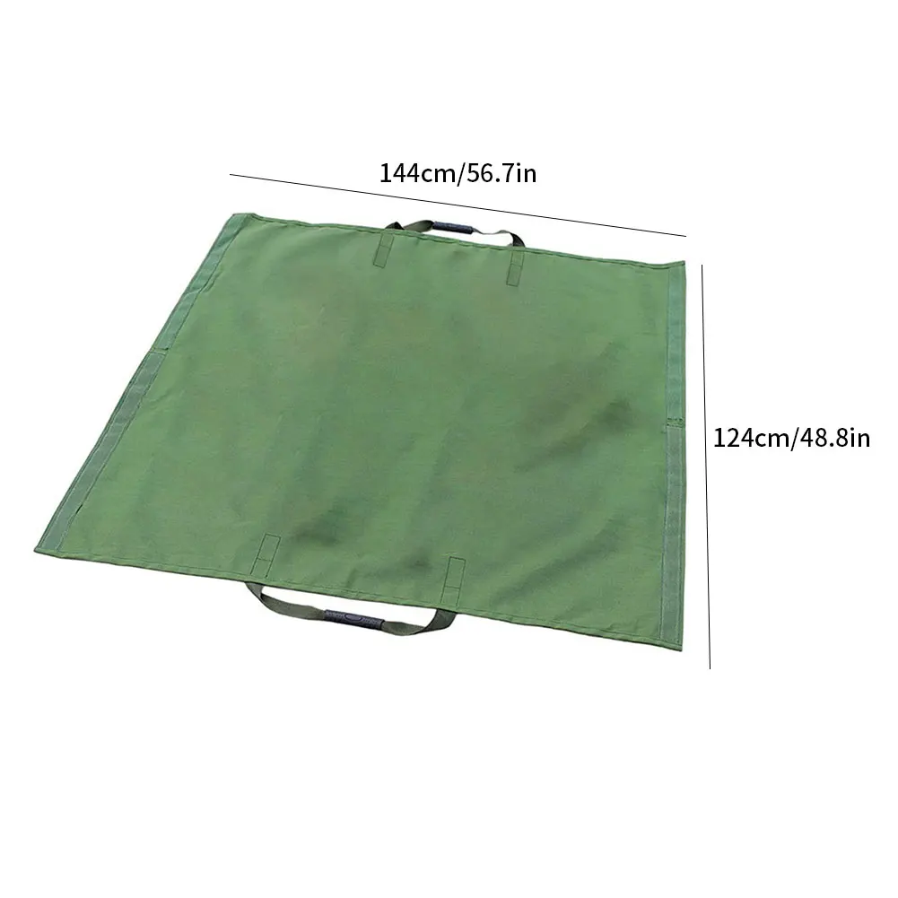 

Leaf Bag Reusable Garden Waste Tarp Container Heavy Duty Lawn Yard Trash Tote 144x124cm for Garden Lawn Cleaning new