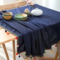 christmas tassel tablecloth home party wedding table cloth cover decor