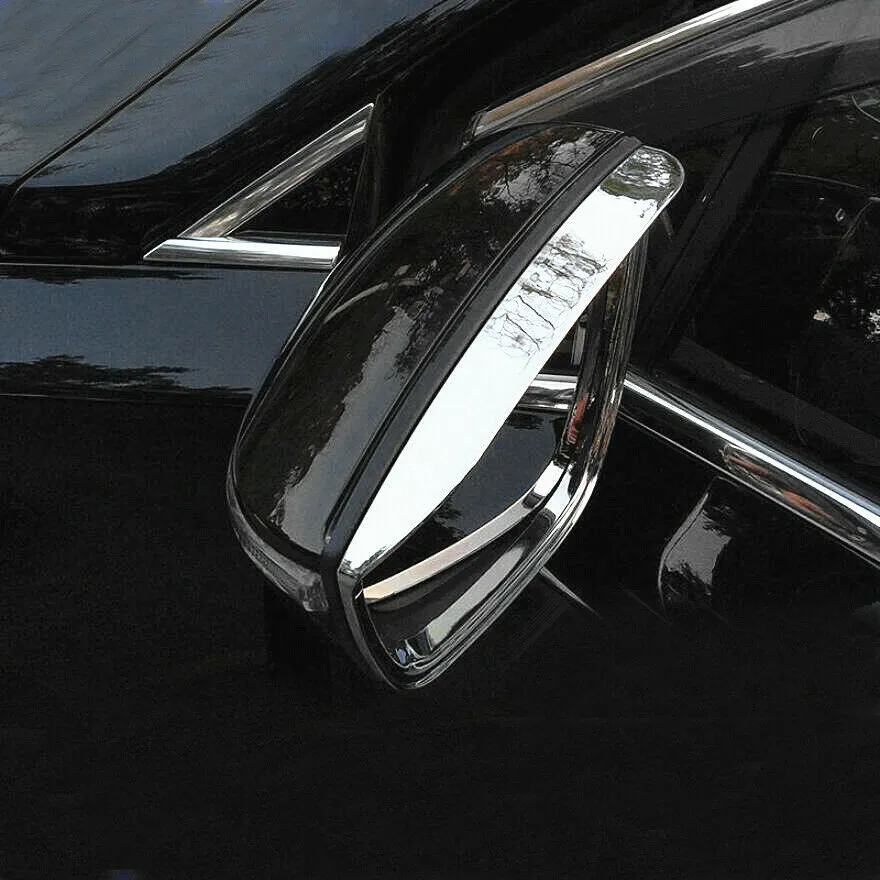 

ABS Rain Eyebrow Trim Car Chrome Cover Decor Front Mirror Side Quality
