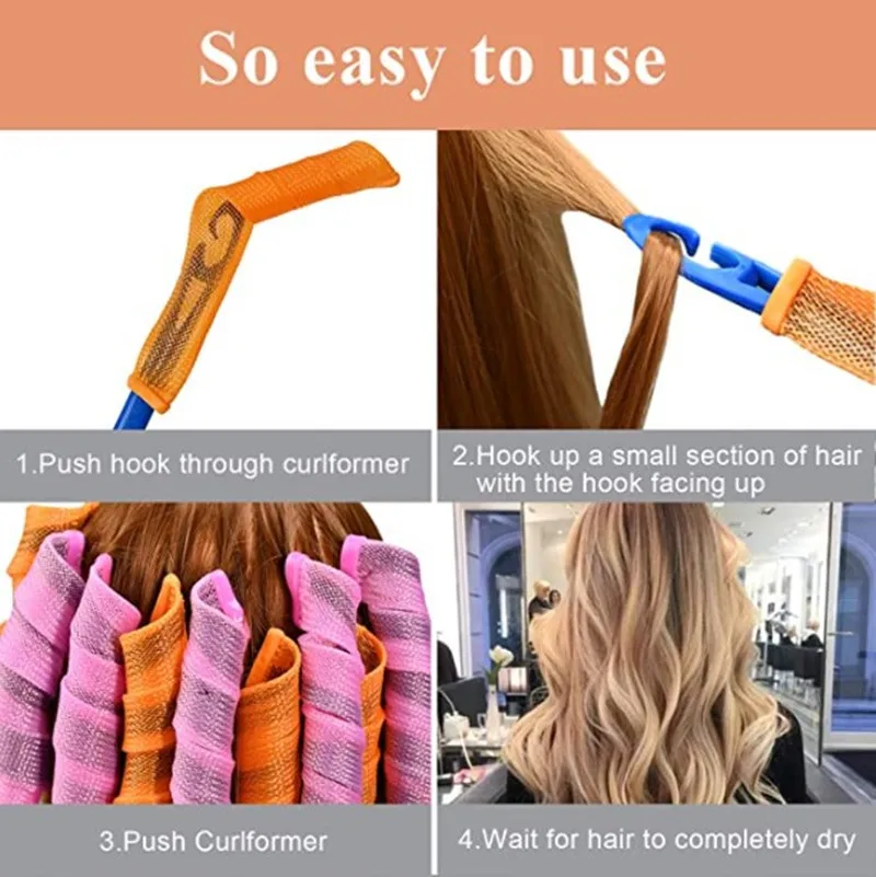 Набор для завивки волос спиральный 20/30/45/55/65 см |