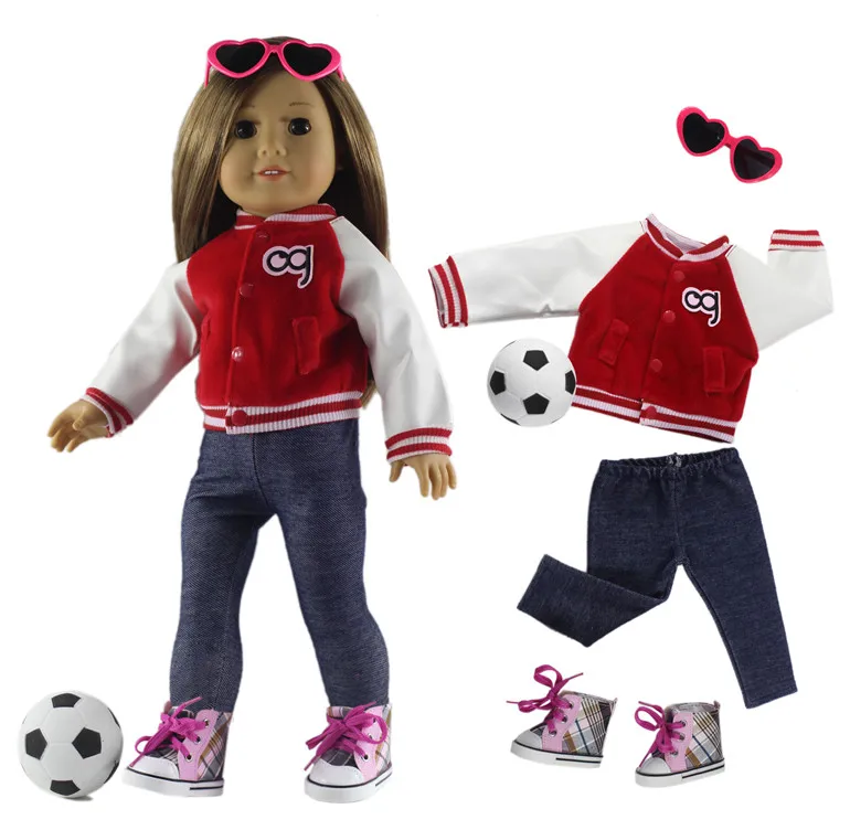 1 комплект красивой повседневной одежды Одежда для кукол 18 дюймов много стилей на