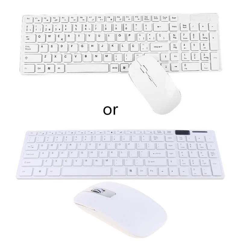 

Universal Silent Ultra-thin 2.4G Wireless Keyboard and Mouse Set for Laptop PC Computer HCCY