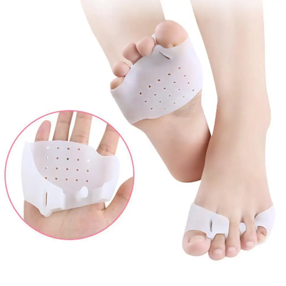

New Silicone Toe Separator Hallux Valgus Corrector Separator Protector Toe Correction Hallux Pad Orthopedic Elastic Nylon V F0H4