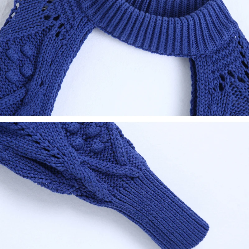 

Women Turtleneck Long Sleeve Knitting Sweater Fashion Femme Chic Design Pullover High Street Lady Knitted Tops 2021 YNZZU 1T071