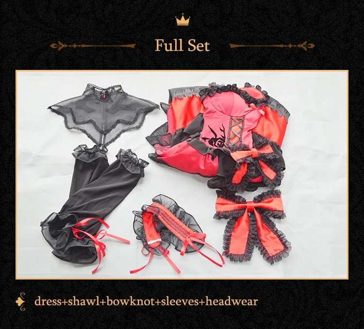 Новый аниме Дата пуля Tokisaki Куруми косплей костюм наряд нарядное платье