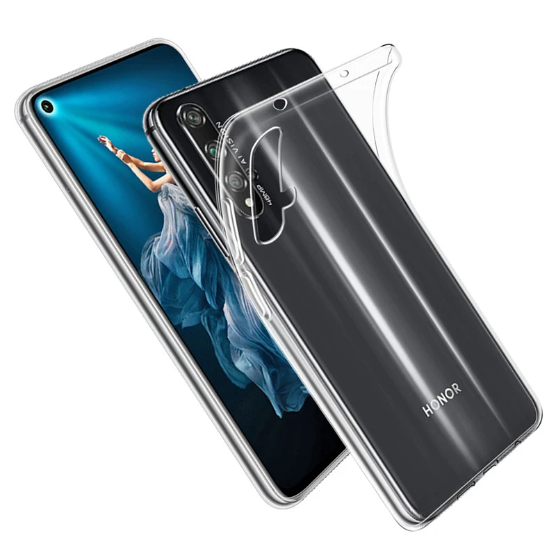 Силиконовый чехол для Huawei Honor 20 Pro ультратонкий прозрачный мягкий из ТПУ Lite 20S 20i