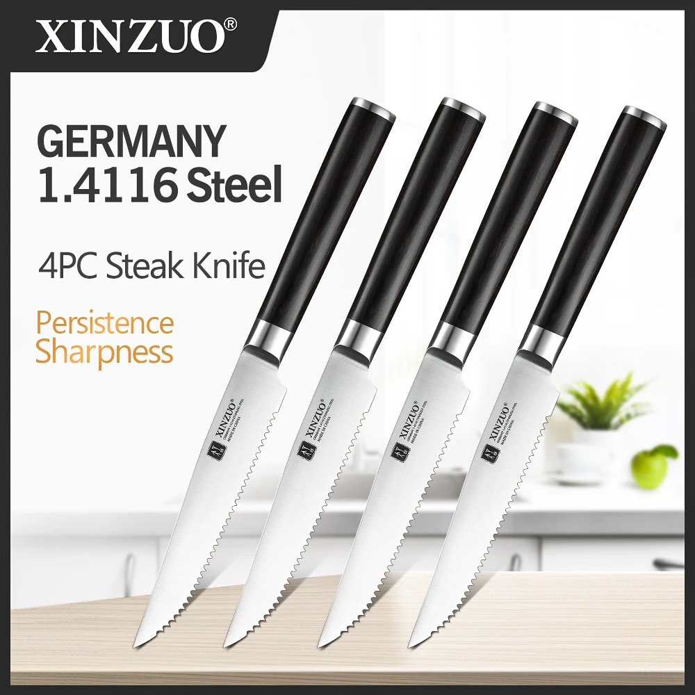 Набор ножей для стейка XINZUO 4 шт. набор 5 дюймов Германия 1 4116 сталь столовые ножи в