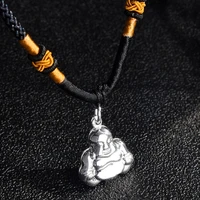 chinese avalokitesvara and maitreya pendant necklace good lucky jewelry healthy wealth study cause patron saint birthday gift