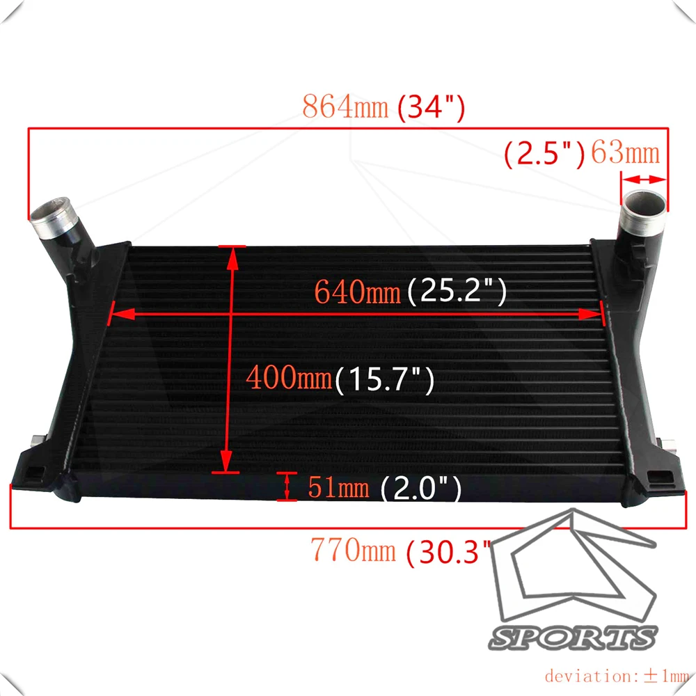 Комплект воздушного охладителя для Golf GT I R MK7 EA888 1 8 T 2 0 TSI FMIC| |