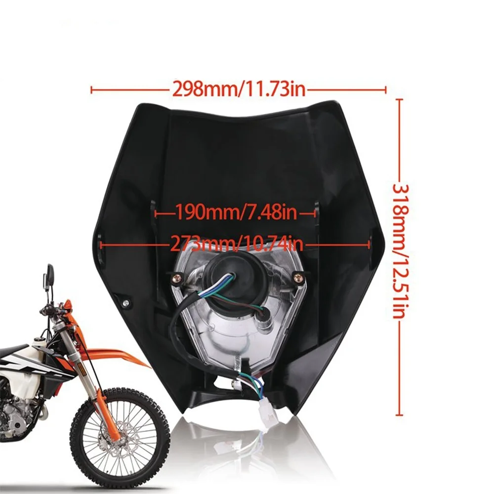Передние крылья + Мотоцикл Dirt Bike супермото универсальный обтекатель фар для Honda