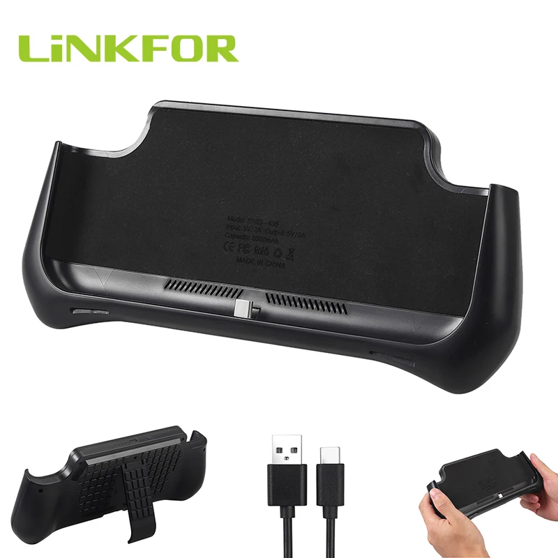 

LiNKFOR 5V 2A Charging Grip For Nintendo Switch Lite Charging Cable 80cm USB to Type-C Interface In-line Chargeable Handle Stand