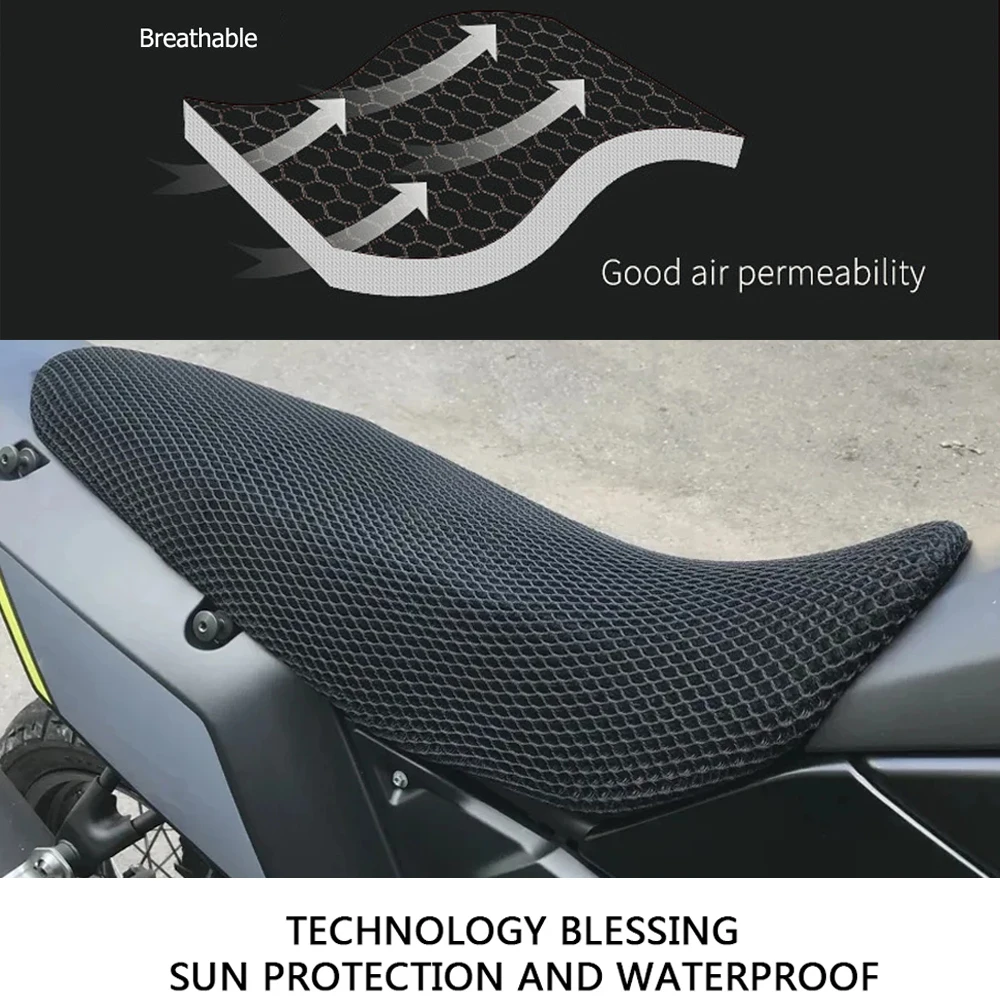 

Bicycle Seat Protect Cushion Seat Cover Nylon Fabric Saddle Cooling mat Honeycomb for Yamaha tenere 700 tenere700 t7 t 700