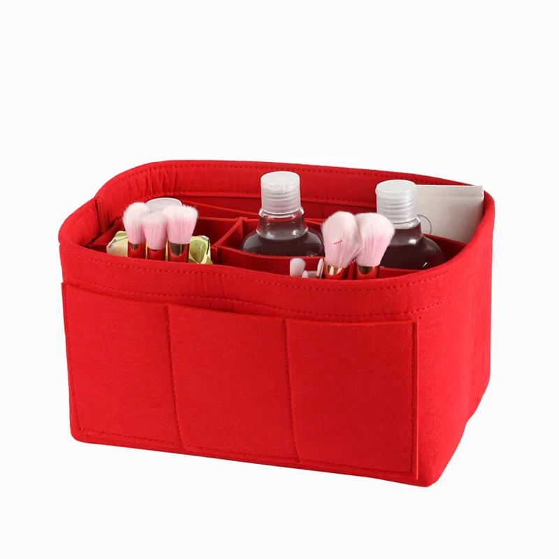 

High Quality Cosmetic Bag Women Makeup Bag Portable Beauty Pouch Functional Bag Toiletry Bag Insert Organizer Handbag Purse
