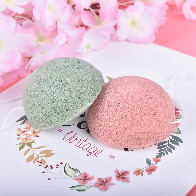 1pcs Natural Konjac Cosmetic Puff Bamboo Charcoal Cleanser Sponge Makeup Facial Cleaning Tool Smooth Beauty Essential Konnyaku |