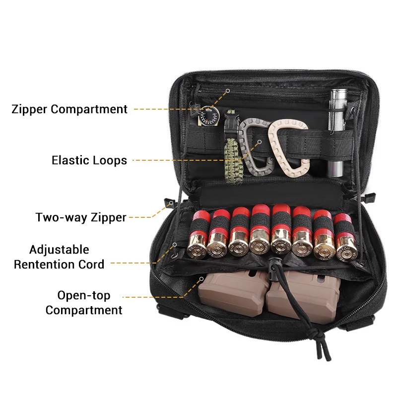 BOWTAC тактический Molle медицинская сумка EDC EMT Военная карта карман пакет утилита