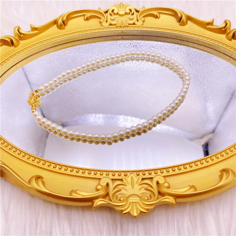

White Imitation Freshwater Pearl Necklace For Women Classic Peal Beads Necklace Fashion Jewelry Wholesale Price