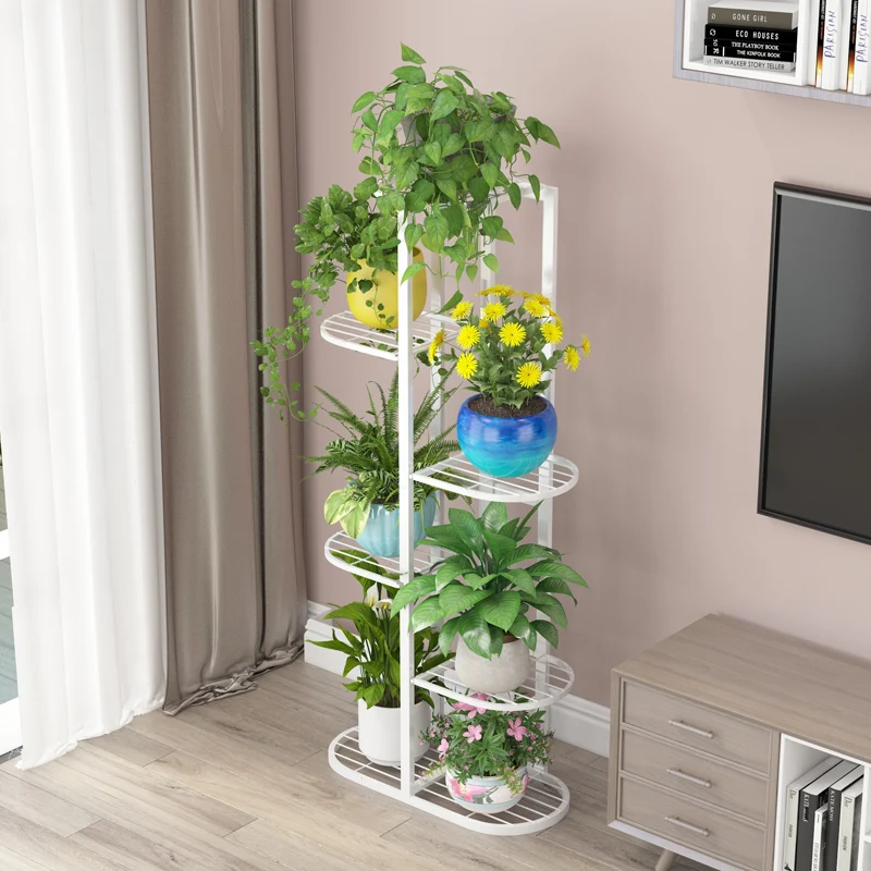 Деревянная полка для цветов стеллаж комнатных и уличных растений бонсай двора