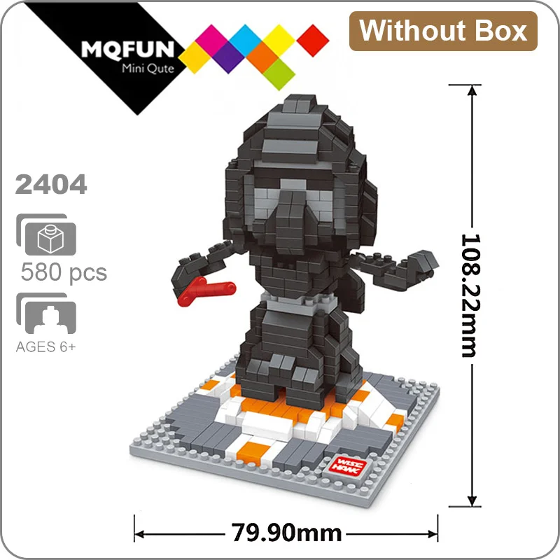 2404 Without Box Wisehawk Diamond Star fighting BB8 R2D2 XWing Дарт Вейдер пластиковый строительный блок Сборная модель фигурки обучающая игрушка - Цвет: 2404 Without Box