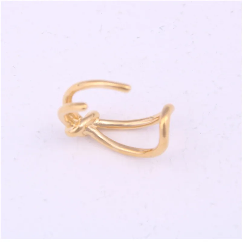 Кольцо с бантиком японское и корейское кольцо двойным Женское покрытием из