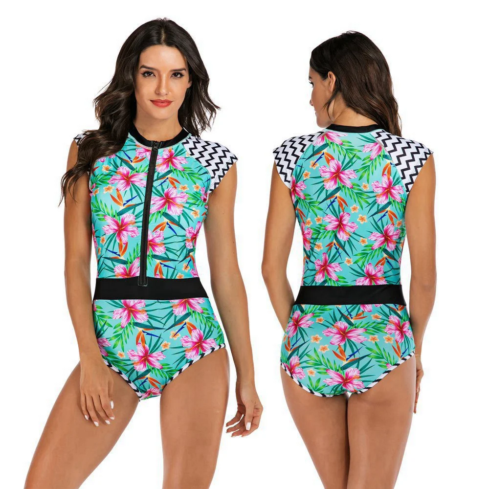 CPUTAN 2020 Цельный купальник женский пуш-ап монокини боди Рашгард спортивный