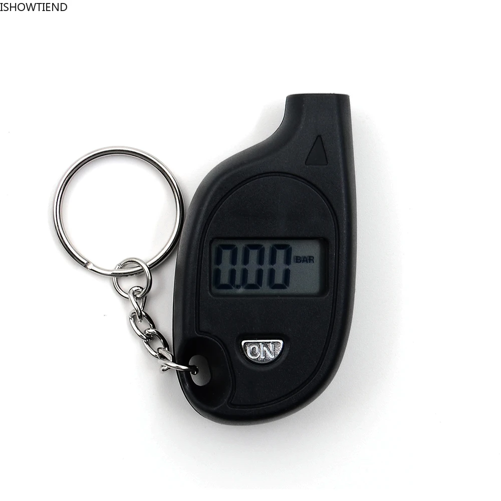 

Motorcycle Portable LCD Tire Air Pressure Gauge Key Ring Digital Display Measurement Tire Air Manometer Tester Car Accessories