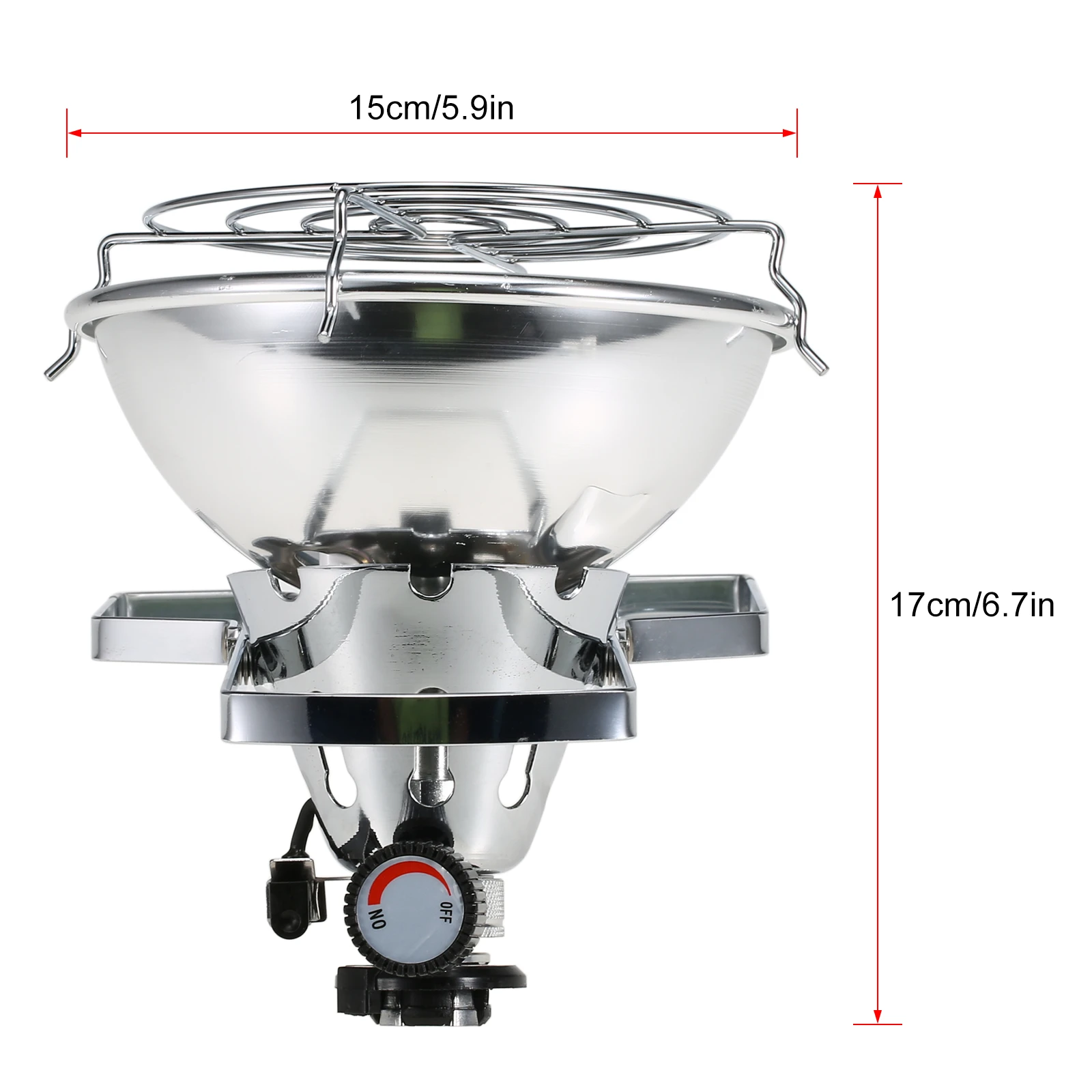 

1000W Outdoor Portable Piezo Ignition Gas Heater Warmer Heating Stove for Long Gas Tank