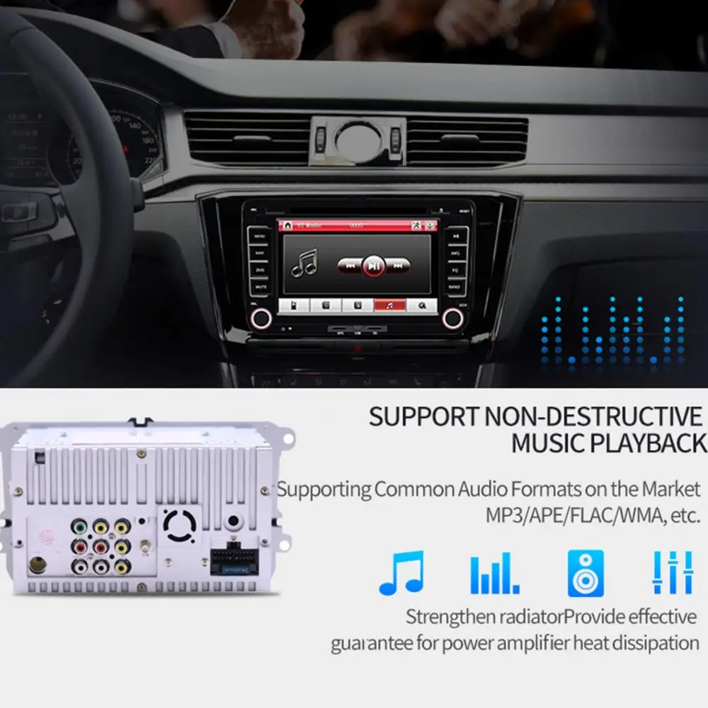 Лидер продаж 50% 7-дюймовый многофункциональный автомобильный DVD-радиоприемник