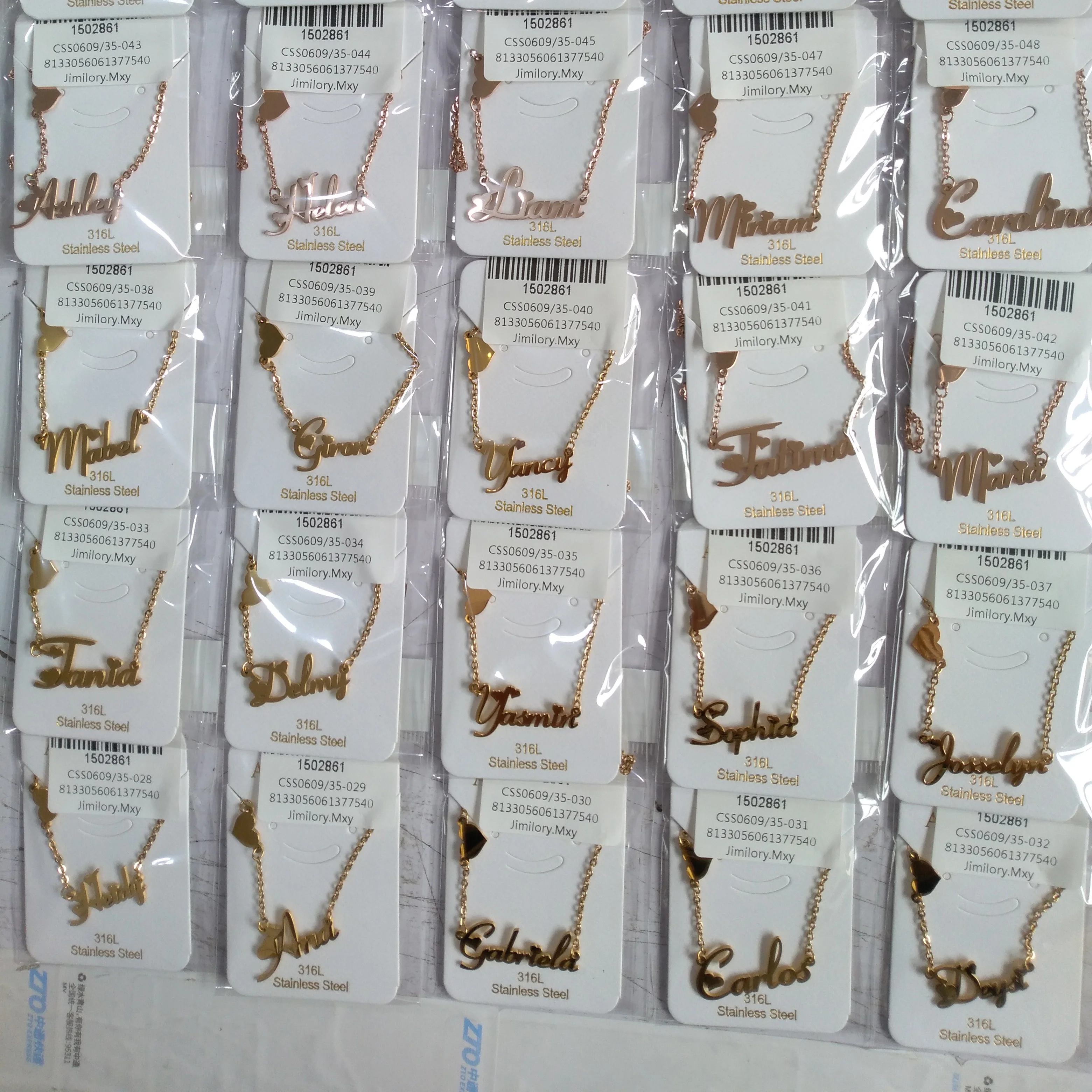 Ожерелья с именем на заказ из нержавеющей стали кулон короной и бабочкой