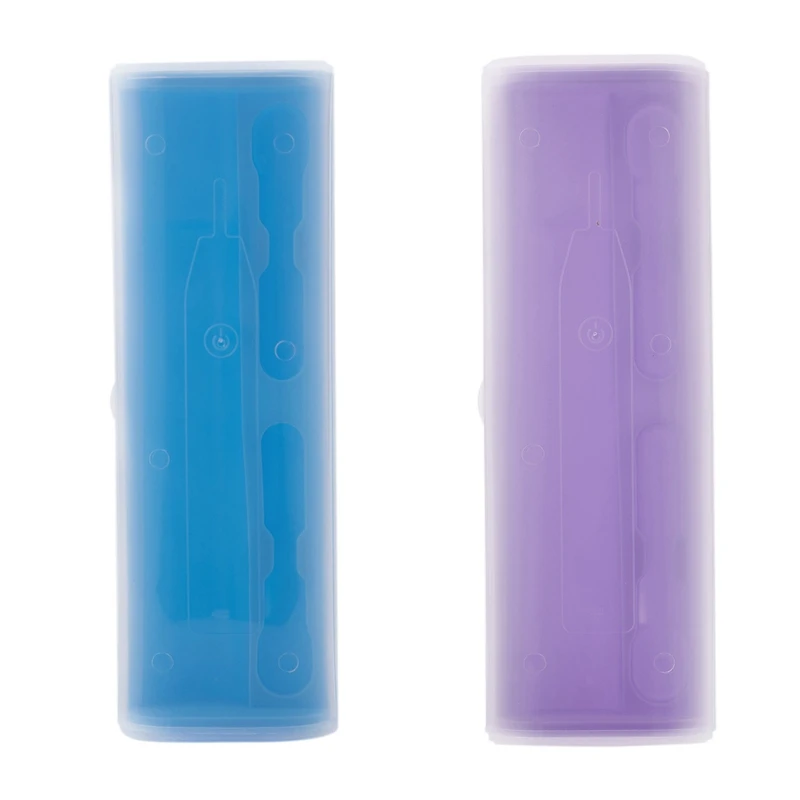 

2x переносная электрическая зубная щетка держатель Чехол Коробка располагаться лагерем перемещения для Oral-B 4 цвета (фиолетовый и светло-сер...