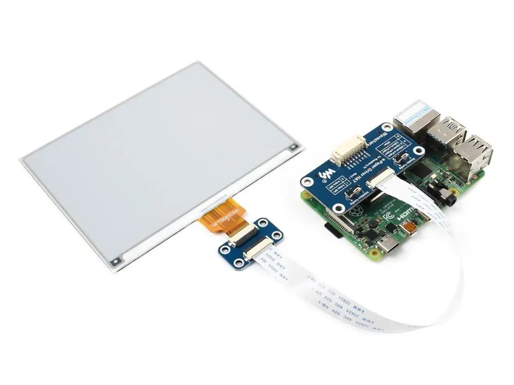 Waveshare 5 83 дюйма E Бумага Ink Дисплей шляпа для Raspberry Pi 648 × 480 Пиксели черный/белый цвет