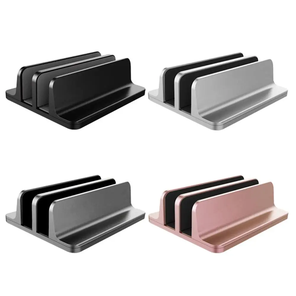 Регулируемый вертикальный держатель для ноутбука с 2 слотами интегрированный