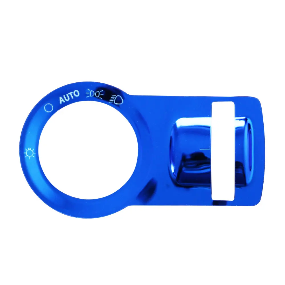 One Hole Blue Кнопки переключения автомобильных фар декоративные накладки Декоративные наклейки для Chevrolet Malibu Cruze Trax для Opel Mokka ASTRA J - Название цвета: One Hole Blue