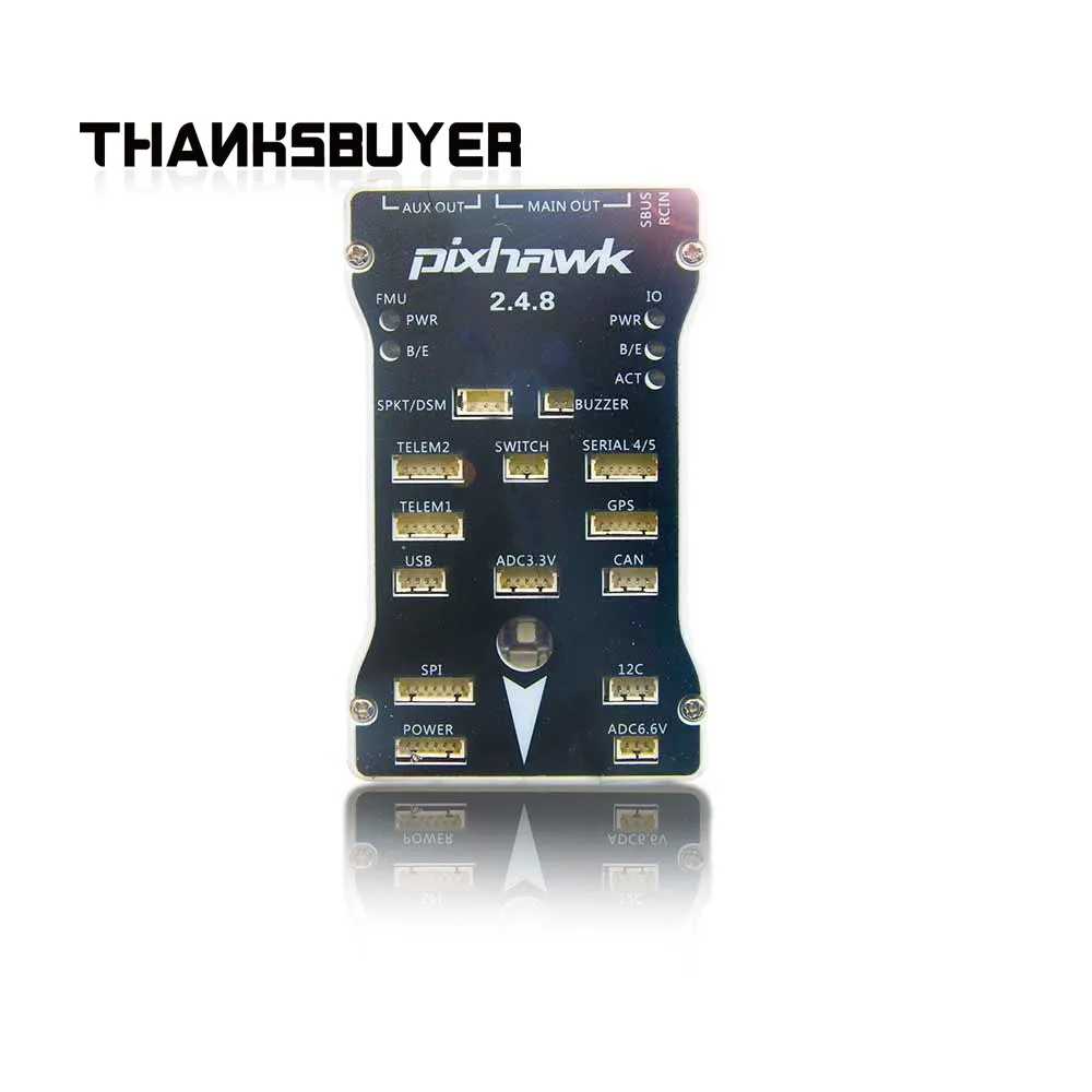 Контроллер полета Pixhawk PX4 2.4.8 32 бит ARM FPV встроенный PX4FMU + PX4IO с чехлом Ublox M8N GPS для