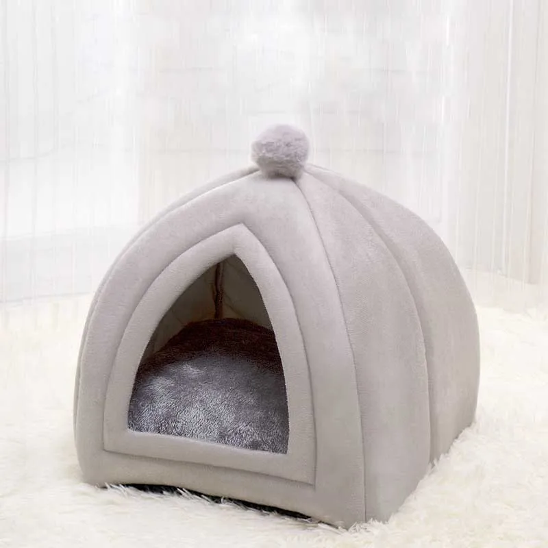 

Portable rabbit design cat house dog house cat house winter warm cushion plush round dog bed pet house dog dog cushion cat suppl