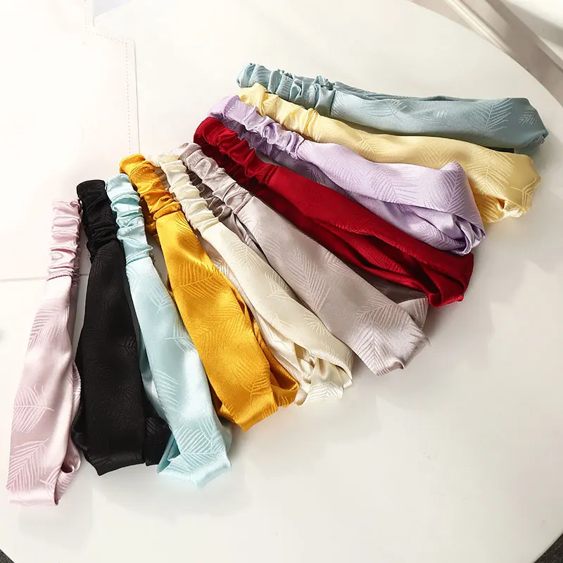 

Fashion print Knot Women Headband Vintage Hairband Girls Headwear Leaf Headband Hair Accessories Gift Korea Style Headband