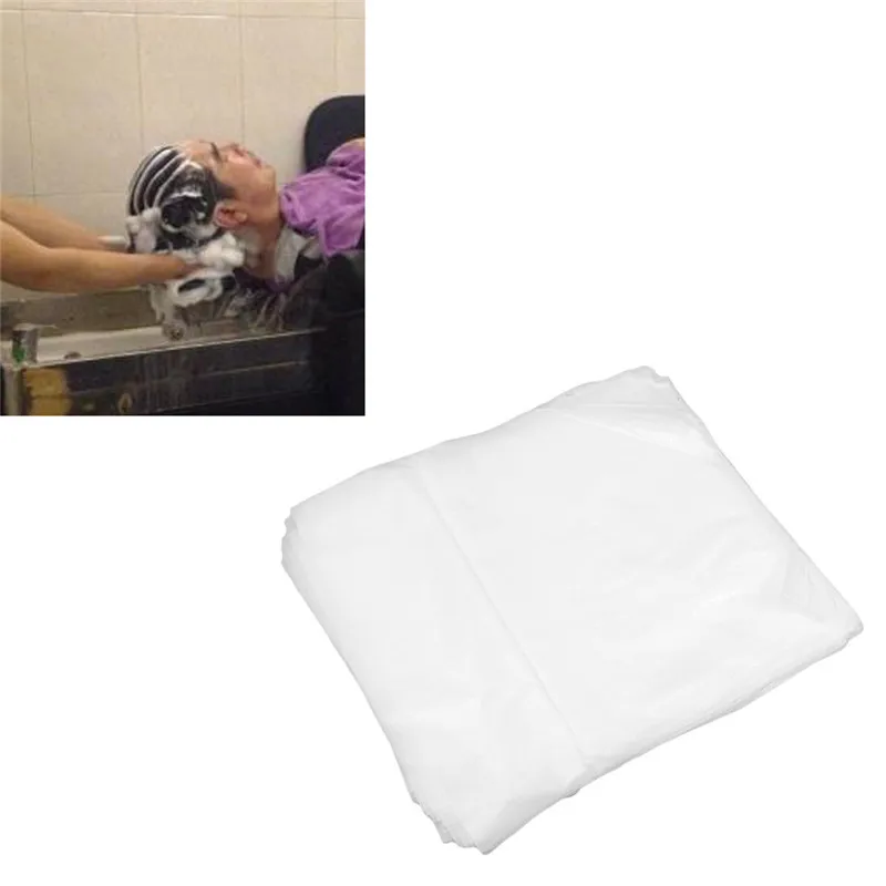 

100pcs / Bag Waterproof Film Water Adhesive Tape Disposable Shampoo Pad For Barber Salon Or Hair Dye Oil Scarf Cloth