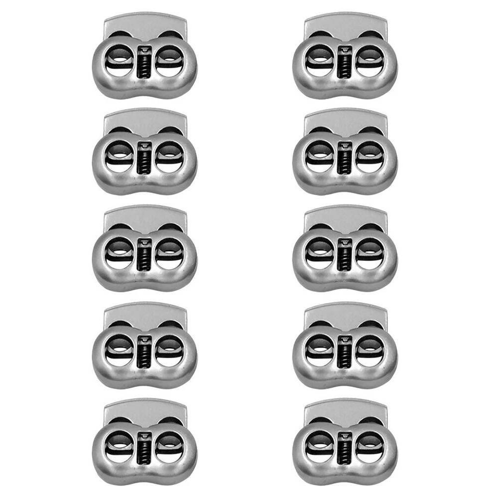 10pcs Plastic Cord Lock Hole Toggles Clip Bean Stoppers Push Apparel Bungee Elastic Rope Sportswear Accessories | Дом и сад