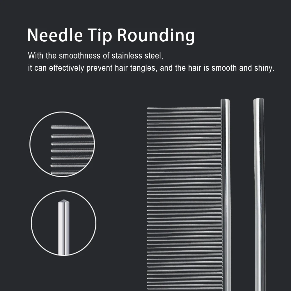 Прочная Расческа для домашних собак из нержавеющей стали щетка волос S/M/L