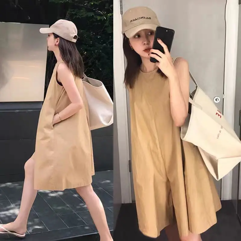 

Rompers Women Solid Simple Harajuku Japan Style Streetwear Casual Wide Leg Retro Cool Baggy Oversize All-match Lovely Hipsters