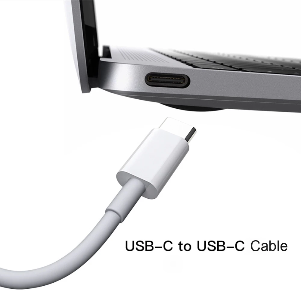 USB C адаптер питания PD/QC3.0 65 Вт/60 Вт/45 Вт/30 Вт TYPE-C настенное зарядное устройство, для USB-C ноутбуков/MacBook/iPad/xiaomi/samsung(USB-C кабель