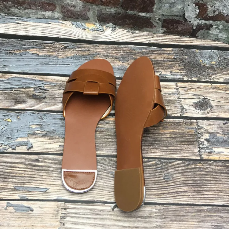 Женские пляжные шлепанцы сандалии на плоской подошве Повседневная Уличная обувь