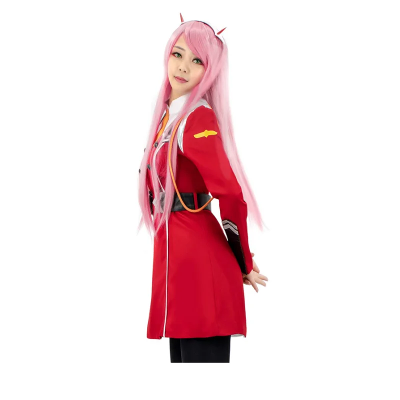 Комплект униформы Zero Two для косплея в японском стиле DARLING in the FRANXX красный костюм
