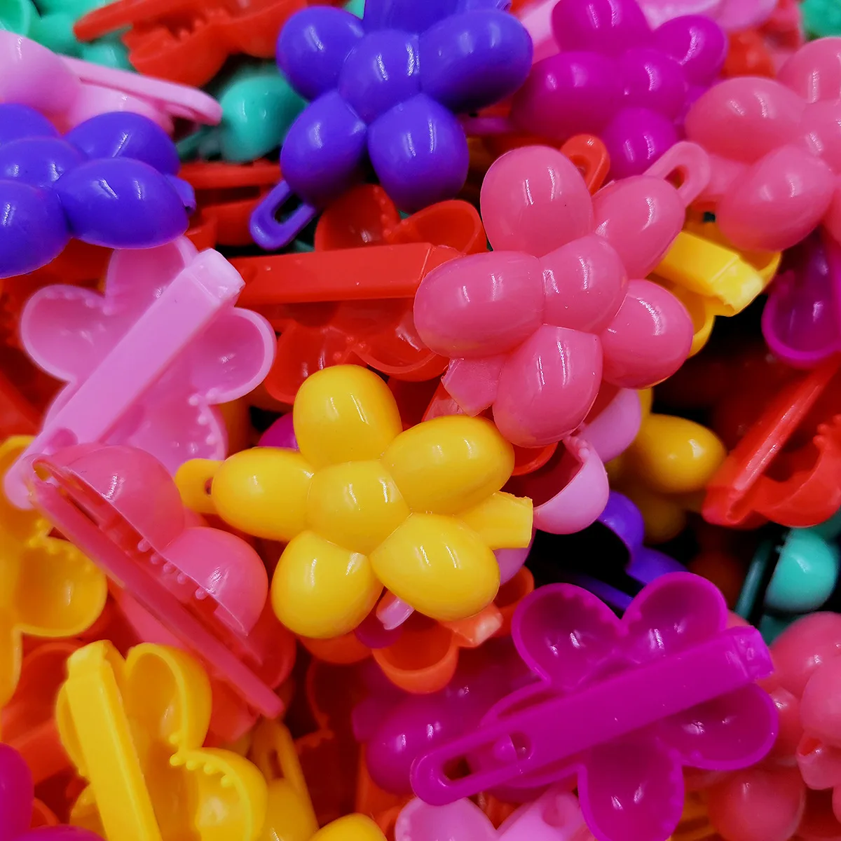 Мини-заколки для волос пластиковые заколки в форме сердца цветка банта