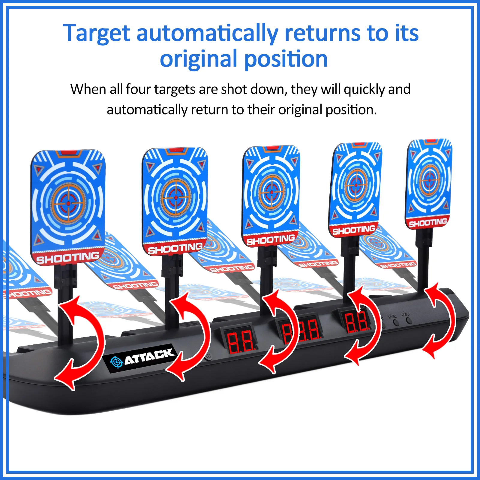 5 битная Автоматическая сброс электронная подсветка с 2 ремешками 20 запасных