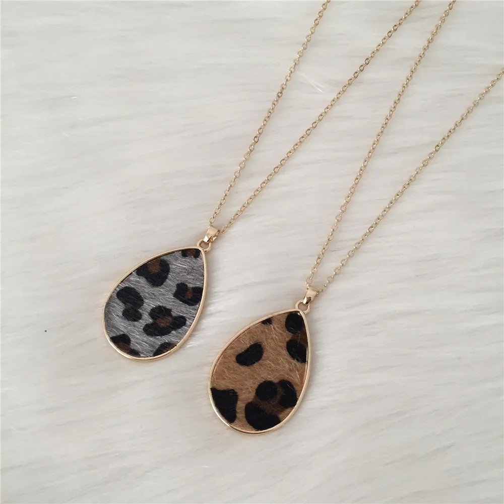 2019 Новое поступление женских с леопардовым принтом на разрыв подвеска в форме