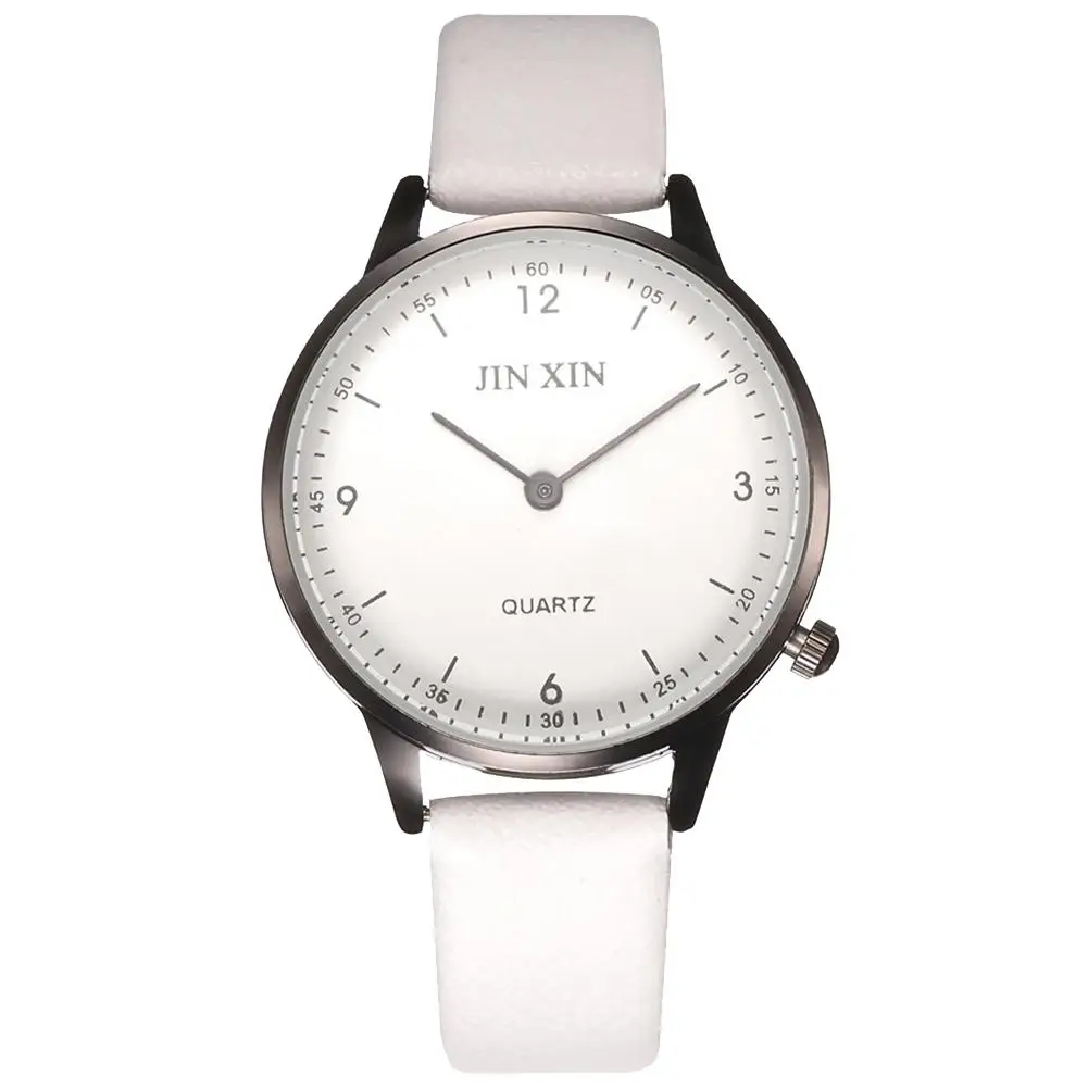 Модные Простые повседневные стразы заклепки инкрустированные круглый циферблат