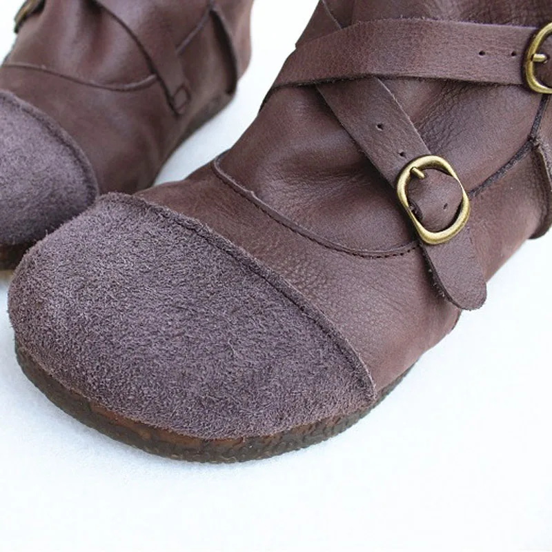 Ботинки женские из натуральной кожи на меху зимние 100% | Обувь